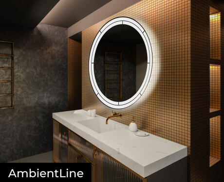 Moderne badkamer spiegel met led-verlichting L122 #3