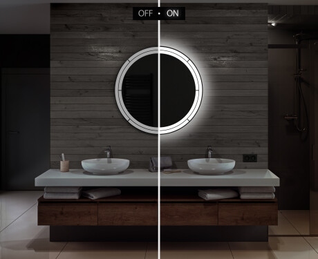 Moderne badkamer spiegel met led-verlichting L122 #5
