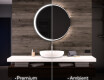 Moderne badkamer spiegel met led-verlichting L123