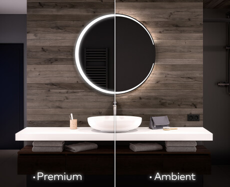 Moderne badkamer spiegel met led-verlichting L123