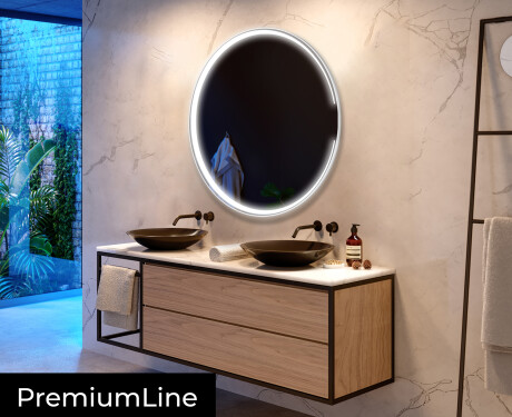 Moderne badkamer spiegel met led-verlichting L123 #4
