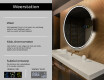 Moderne badkamer spiegel met led-verlichting L123 #2