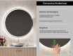 Moderne badkamer spiegel met led-verlichting L123 #6