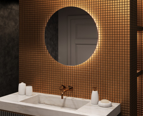 Moderne badkamer spiegel 70cm met koel LED-licht 7000K, warm licht 3000K of neutraal licht 4500K