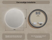 Moderne badkamer spiegel 70cm met koel LED-licht 7000K, warm licht 3000K of neutraal licht 4500K #7