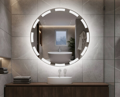 Ronde spiegelverlichting op batterij L117