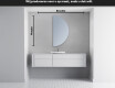 Moderne LED Halfcirkel Spiegel - Stijlvolle Verlichting voor Badkamer A221 #4