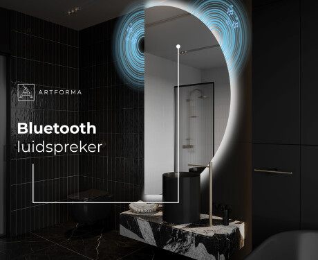 Moderne LED Halfcirkel Spiegel - Stijlvolle Verlichting voor Badkamer A221 #5
