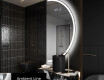 Moderne LED Halfcirkel Spiegel - Stijlvolle Verlichting voor Badkamer A222 #3