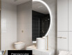 Moderne LED Halfcirkel Spiegel - Stijlvolle Verlichting voor Badkamer A222 #4