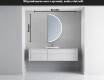 Moderne LED Halfcirkel Spiegel - Stijlvolle Verlichting voor Badkamer A222 #5