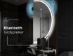 Moderne LED Halfcirkel Spiegel - Stijlvolle Verlichting voor Badkamer A222 #6