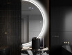 Moderne LED Halfcirkel Spiegel - Stijlvolle Verlichting voor Badkamer A222 #9