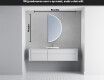 Moderne LED Halfcirkel Spiegel - Stijlvolle Verlichting voor Badkamer A223 #4