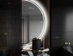 Moderne LED Halfcirkel Spiegel - Stijlvolle Verlichting voor Badkamer A223 #9