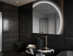 Moderne LED Halfcirkel Spiegel - Stijlvolle Verlichting voor Badkamer Q221