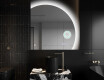 Moderne LED Halfcirkel Spiegel - Stijlvolle Verlichting voor Badkamer Q221 #10