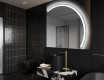 Moderne LED Halfcirkel Spiegel - Stijlvolle Verlichting voor Badkamer Q222
