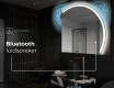 Moderne LED Halfcirkel Spiegel - Stijlvolle Verlichting voor Badkamer Q222 #7