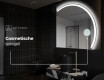 Moderne LED Halfcirkel Spiegel - Stijlvolle Verlichting voor Badkamer Q222 #5