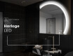 Moderne LED Halfcirkel Spiegel - Stijlvolle Verlichting voor Badkamer Q222 #8