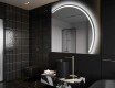 Moderne LED Halfcirkel Spiegel - Stijlvolle Verlichting voor Badkamer Q223