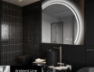 Moderne LED Halfcirkel Spiegel - Stijlvolle Verlichting voor Badkamer Q223 #3