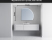 Moderne LED Halfcirkel Spiegel - Stijlvolle Verlichting voor Badkamer Q223 #5