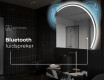 Moderne LED Halfcirkel Spiegel - Stijlvolle Verlichting voor Badkamer Q223 #7