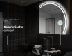 Moderne LED Halfcirkel Spiegel - Stijlvolle Verlichting voor Badkamer Q223 #5