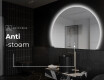 Moderne LED Halfcirkel Spiegel - Stijlvolle Verlichting voor Badkamer W221 #9