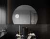 Moderne LED Halfcirkel Spiegel - Stijlvolle Verlichting voor Badkamer W221 #10