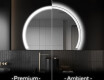 Moderne LED Halfcirkel Spiegel - Stijlvolle Verlichting voor Badkamer W222