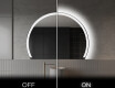 Moderne LED Halfcirkel Spiegel - Stijlvolle Verlichting voor Badkamer W222 #3