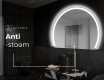 Moderne LED Halfcirkel Spiegel - Stijlvolle Verlichting voor Badkamer W222 #9