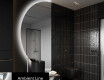 Moderne LED Halfcirkel Spiegel - Stijlvolle Verlichting voor Badkamer D221