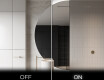 Moderne LED Halfcirkel Spiegel - Stijlvolle Verlichting voor Badkamer D221 #3