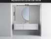 Moderne LED Halfcirkel Spiegel - Stijlvolle Verlichting voor Badkamer D221 #4