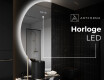 Moderne LED Halfcirkel Spiegel - Stijlvolle Verlichting voor Badkamer D221 #7