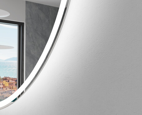 Moderne LED Halfcirkel Spiegel - Stijlvolle Verlichting voor Badkamer D222 #2