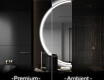 Moderne LED Halfcirkel Spiegel - Stijlvolle Verlichting voor Badkamer D222