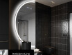 Moderne LED Halfcirkel Spiegel - Stijlvolle Verlichting voor Badkamer D222 #3