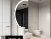 Moderne LED Halfcirkel Spiegel - Stijlvolle Verlichting voor Badkamer D222 #4