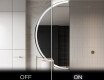 Moderne LED Halfcirkel Spiegel - Stijlvolle Verlichting voor Badkamer D222 #3
