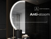 Moderne LED Halfcirkel Spiegel - Stijlvolle Verlichting voor Badkamer D222 #8