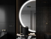 Moderne LED Halfcirkel Spiegel - Stijlvolle Verlichting voor Badkamer D222 #9