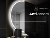 Moderne LED Halfcirkel Spiegel - Stijlvolle Verlichting voor Badkamer D222 #8