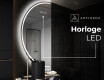 Moderne LED Halfcirkel Spiegel - Stijlvolle Verlichting voor Badkamer D223 #7