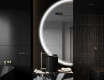 Moderne LED Halfcirkel Spiegel - Stijlvolle Verlichting voor Badkamer D223 #9