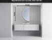 Moderne LED Halfcirkel Spiegel - Stijlvolle Verlichting voor Badkamer D223 #4
